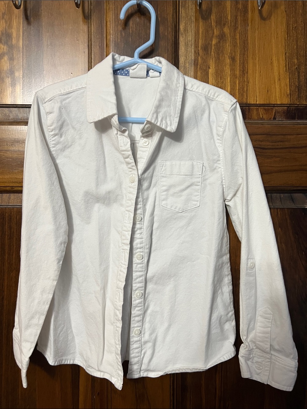 Men's White Button-Up Cotton Shirt